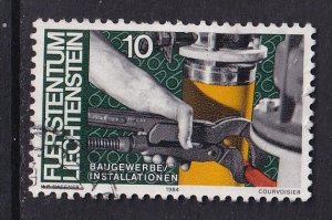 Liechtenstein   #788 used  1984 industries 10rp