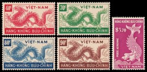 Viet Nam Scott C5-C9 (1952) Mint NH VF Complete Set, CV $13.85 C