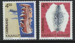 Greenland Scott 376-377! MNH!