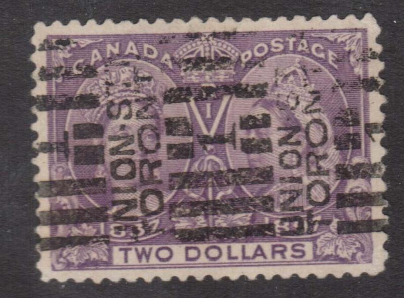 Canada #62 XF Used With Nice Union STN Roller Cancel