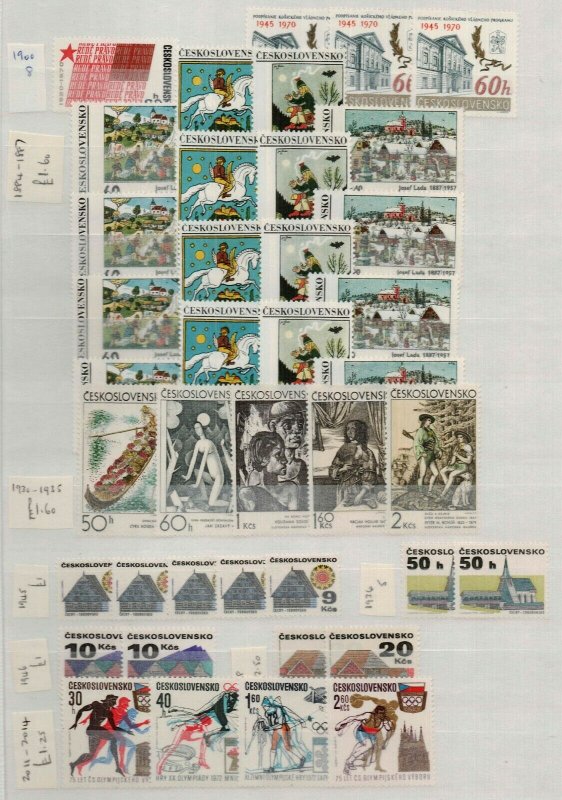 Czechoslovakia 1961/92 A4 8/16 stockbookof commemorative and definitive  Stamps