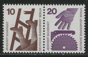 Germany Berlin Scott # 9N317, 9N318, mint nh, se-tenant, Mi # W46