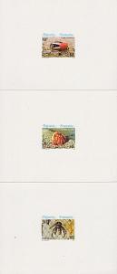 FRENCH POLYNESIA 1986 Crabs set of 3 proofs.................................4040