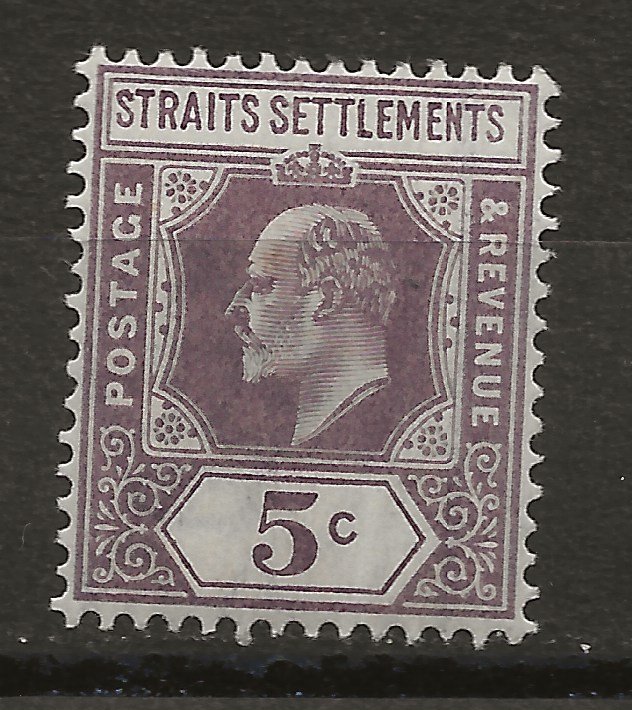 Straits Settlements 113 SG 130 MLH VF 1906 SCV $30.00 (jr)