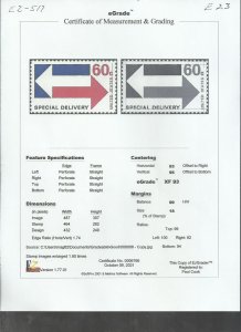 # E23 MINT NEVER HINGED ( MNH ) ARROWS XF+