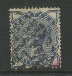 Great Britain  #98  Used 1884 Single 1/2p Stamp