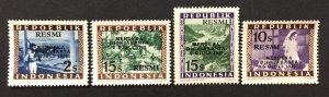 Indonesia 1948 #o13,16,21-2, Various Designs, Unused/0 Gum.