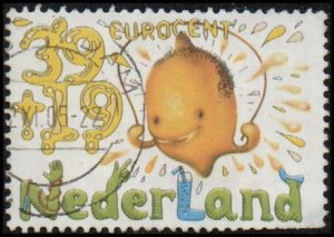 Netherlands B741b - Used - 39c+19c Lemon Jumping Rope (2004) (cv $1.10)