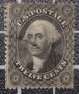 Scott 36 - 12 Cents Washington - Used - Nice Stamp - SCV $300.00 