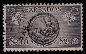 BARBADOS Sc# 227 USED FVF Great Seal