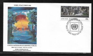 United Nations NY 549 Headquarters WFUNA Cachet FDC First Day Cover
