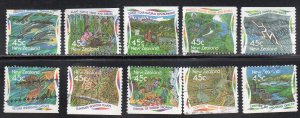 New Zealand 1259-68 - Used - 45c Environmental Protection (1995) (cv $6.50)