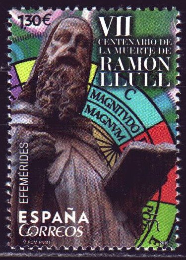 Spain. 2016. 5064. Lullius the missionary, poet, philosopher and theologian. ...