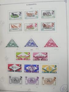 EDW1949SELL : ETHIOPIA Beautiful all VF Mint OG LH collection between 1942-1965.