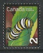 2009 Canada Sc 2328 - MNH VF - 1 single -Beneficial Insects- Monarch Caterpillar