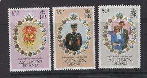 Ascension  #294-96  (1981 Royal Wedding set) VFMNH CV $1.00