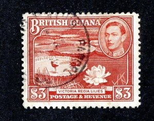 1945 British Guiana Sc # 241 used cv. $40 ( 9405 BCXX )