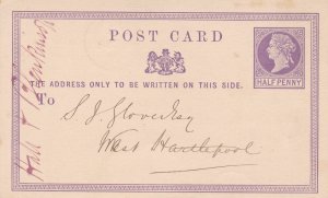 england 1872 steamship stamps card  ref r14782