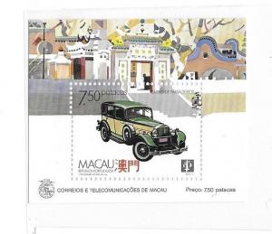 Macau Macao 1988 Mode of Transportation Car S/S MNH