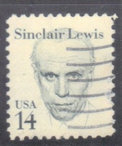 USA SCOTT #1856  USED  14c  SINCLAIR LEWIS 1985