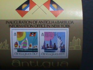 ​ANTIGUA -1972  INFORMATION CENTER IN NEW YORK-SALING WEEK MNH S/S-VERY FINE