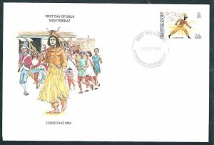 Montserrat 1984 Christmas Festival Costume Celebration 1v FDC # 9273