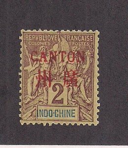 FRANCE -OFF. IN  CHINA-CANTON  SC# 1A  F/MOG  1901