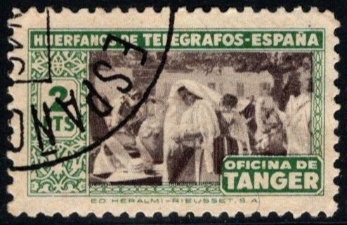 Vintage Spanish Tangiers Value Pack 48 Assorted Stamps Mixed Condition