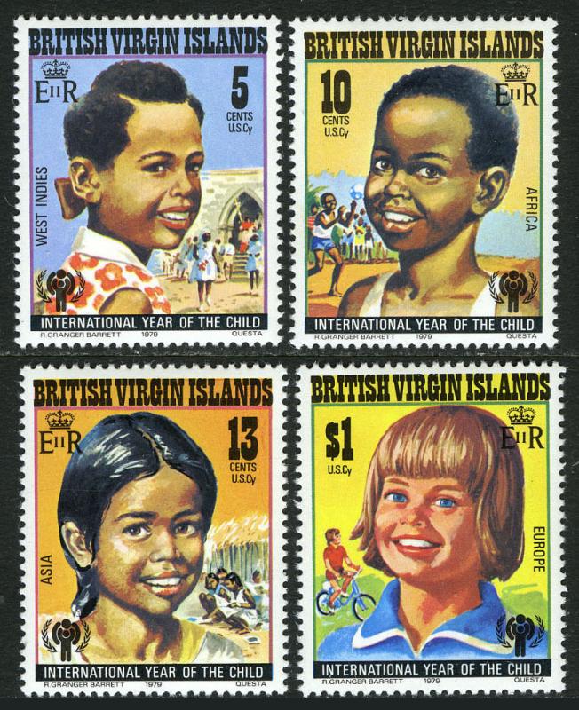 Virgin Islands 356-359, MNH. Intl.Year of Child.Children of different races,1979
