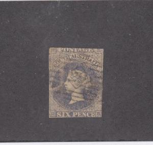 SOUTH AUSTRALIA # 8 6p Q/VICTORIA LIGHT USED CAT VALUE $200