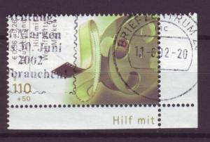 J274 jl,s stamps 2001 germany used 110/50c film real