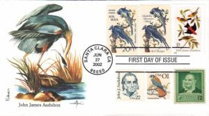 #3650 John James Audubon Combo Edken FDC