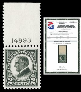 Scott 610 1923 2c Harding Memorial Issue Mint Graded XF-Sup 95J NH with PSE CERT