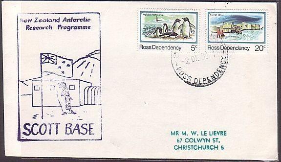 NEW ZEALAND ANTARCTIC 1985 Scott Base cover - Penguin cachet.......35485