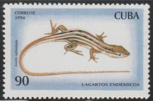 1994 Caribbean Stamps Sc 3621  Lizards Anolis ophiolepis  MNH