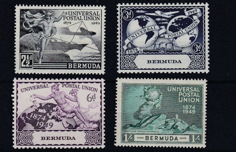 BERMUDA      1949  UPU SET OF 4  MH 