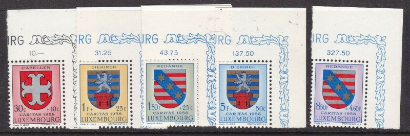 LUXEMBOURG ^^^sc#B204-209  MNH  SEMI POSTAL SET $$@ lar 1551lux