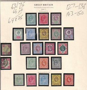 GB SCT # 127-138 & 143-150 VF-MLH/MH PLUS 2 USED KEV11 ISSUES COMPLETE