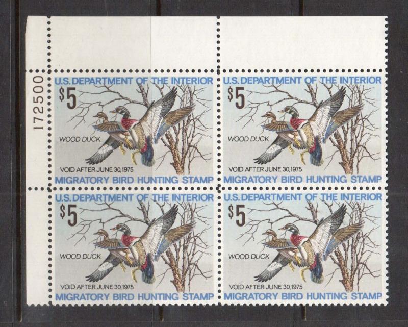 USA #RW41 VF/NH UL Plate Block