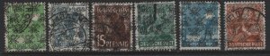 GERMANY 620-625 USED SHORT SET