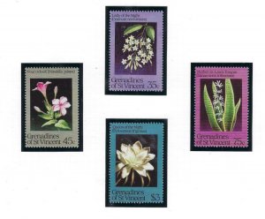 St Vincent Grenadines 437-40 MNH 1984 Flowers (KA)(ad4350)