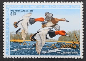 U.S. Mint #RW54 $10 Federal Duck Hunting, Superb. NH. A Gem! Scott: $16.00