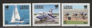 CAYMAN ISLANDS SC# 598-600  VF/MNH