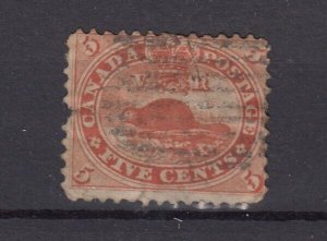 Canada QV 1859 5c Beaver SG31 Fine Used BP9403