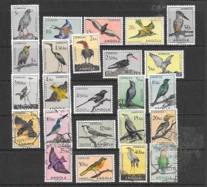 BIRDS - ANGOLA #333-56 MH,USED (SEE NOTE)