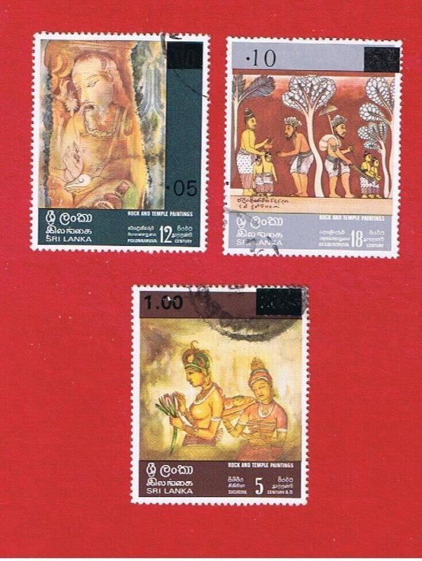 Sri Lanka # 538-540   VF used   Surcharges   Free S/H