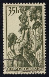 Czechoslovakia #767 Women Collecting Hops, CTO (0.25)