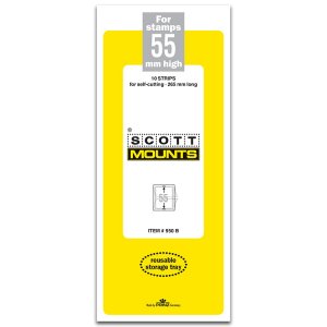 Scott/Prinz Mount 55 x 265 mm  (Scott 950 Black), 10 strips per pack