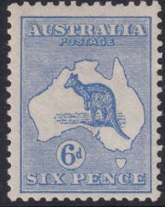 Sc# 8 Australia 1913 Kangaroo and Map 6 pence issue MLMH CV $125.00