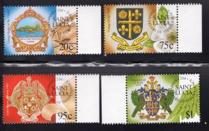 St. Lucia 2000 Set of 4 Independence, Scott 1113-1116 MNH, value = $3.25